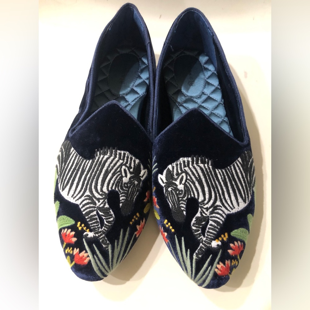 Birdies Zebra Velvet shoes in good condition